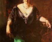 威廉 梅里特 查斯 : Portrait of Mrs William Merritt Chase